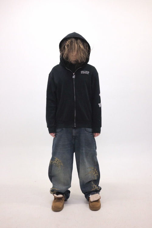 WORLD UPSET BONES ZIP UP